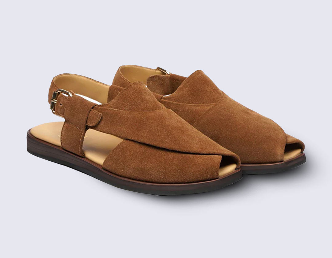 LeatherLux Classic Black Peshawari